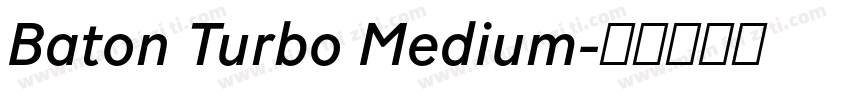 Baton Turbo Medium字体转换